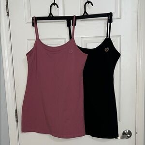 VS PINK Women's Pink and Black Sleep Shirts